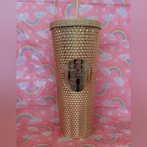 Starbucks Gold 24oz Spiked Tumblr